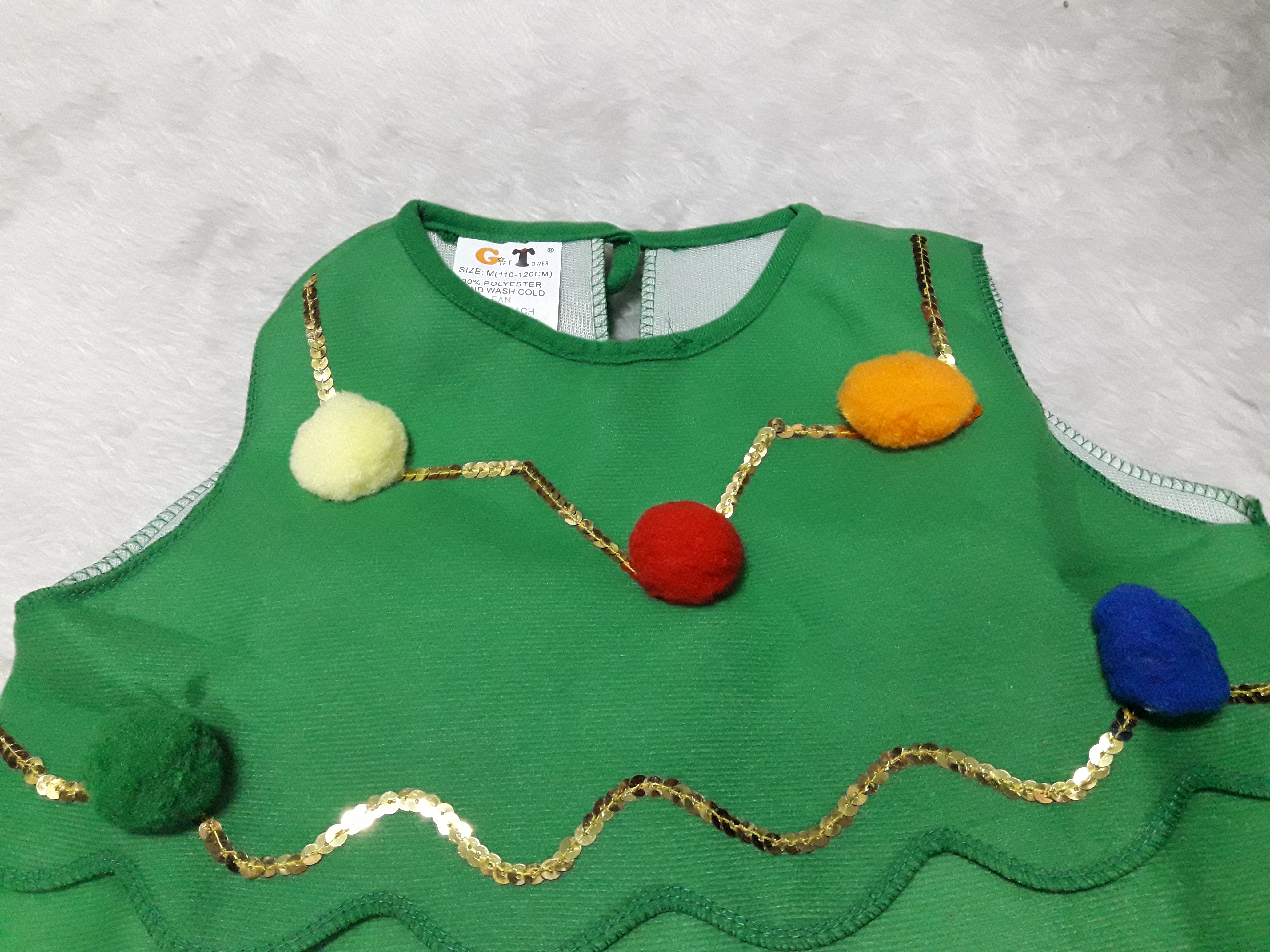 ชุดต้นสน วันคริสต์มาส พร้อมหมวกน่ารัก