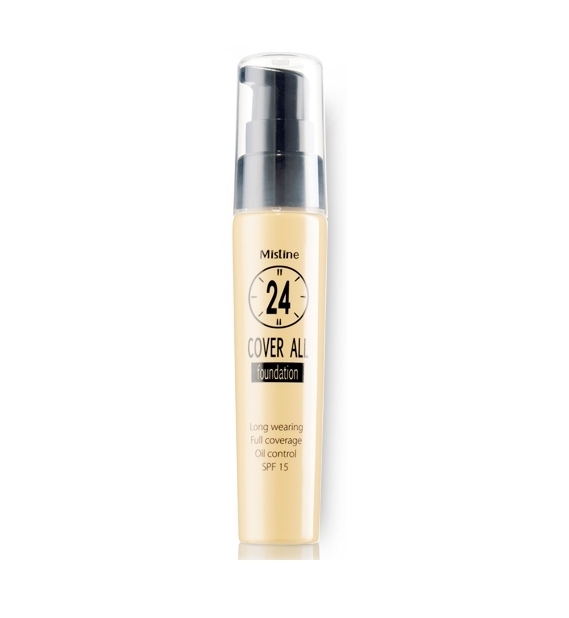 *พร้อมส่ง* Mistine 24 Cover All Foundation รองพื้นมิสทีน 24 คัฟเวอร์ ออล สูตรน้ำ บางเบา เกลี่ยง่าย ปกปิด ติดทนตลอดวัน...ท้าพิสูจน์ความเนียนเรียบ
