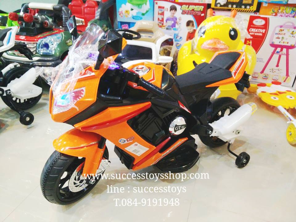 มอเตอร์ไซค์เด็กนั่ง รุ่น CH3145 SUPERBIKE2m สีส้ม