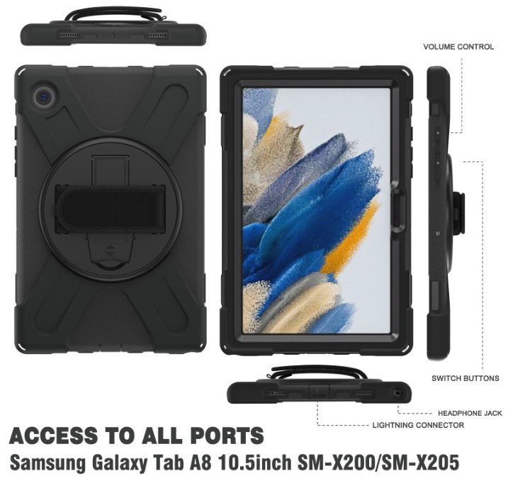 [Multi Function] เคสกันกระแทก เคส Samsung Galaxy Tab A8 10.5 2021 X200/X205