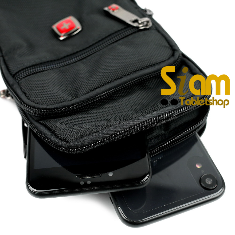 DAKAR กระเป๋าหนังคาดเอว แนวตั้ง ใส่มือถือขนาด 5 - 6.7 นิ้ว (053)