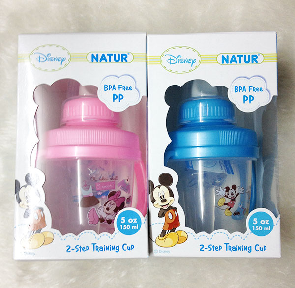 ถ้วยหัดดื่ม Mickey Mouse สำหรับเด็ก 2 ช่วงวัย (2-Step Training Cup)