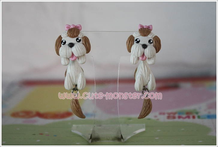 ต่างหูน้องหมาชิสุห์ Shih Tzu dog