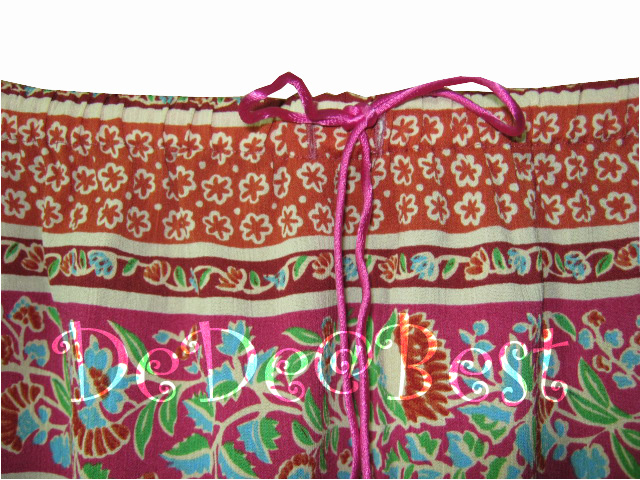 ขายแล้วค่ะ S4:Vintage skirt กระโปรงวินเทจสีชมพูลายสวย❤