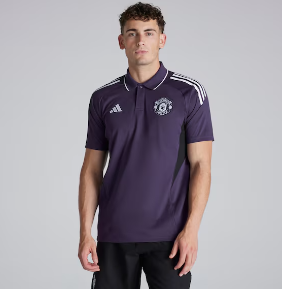 เสื้อโปโลแมนเชสเตอร์ ยูไนเต็ด Tiro 25 Competition สีม่วงของแท้