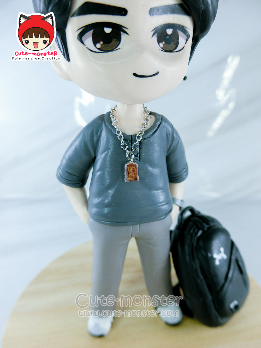 โมเดลดินปั้น ตุ๊กตาดินปั้น งานสั่งทำตามแบบ สูง 4"
