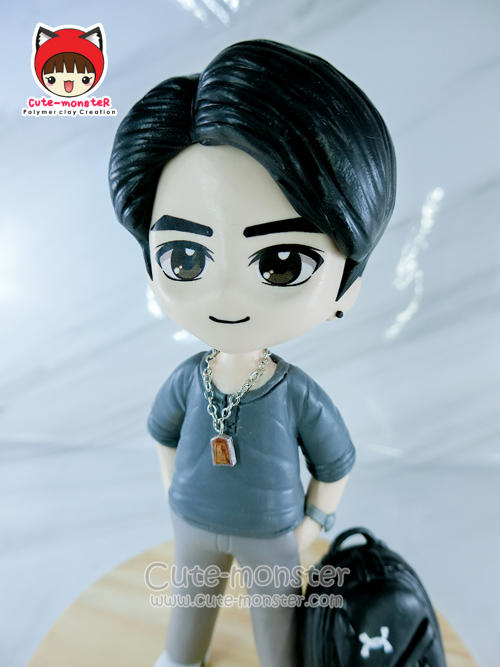 โมเดลดินปั้น ตุ๊กตาดินปั้น งานสั่งทำตามแบบ สูง 4"
