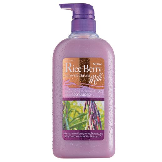 *พร้อมส่ง* Mistine Natural Rice Berry Milk Shower Cream ครีมอาบน้ำสูตรน้ำนมข้าวไรซ์เบอร์รี่ เผยผิวเนียนเด้ง แลดูอ่อนเยาว์