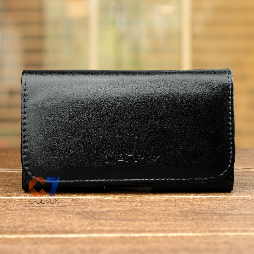 - ซองหนังคาดเอวขนาด แนวนอน สำหรับมือทุกรุ่น