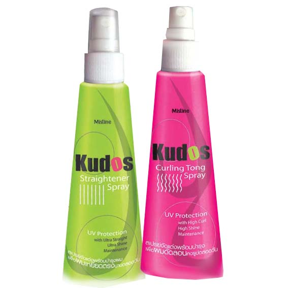 Mistine Kudos Spray สปรย์ผมตรง ผมลอน คงรูป บำรุงผม พร้อมกันแดด