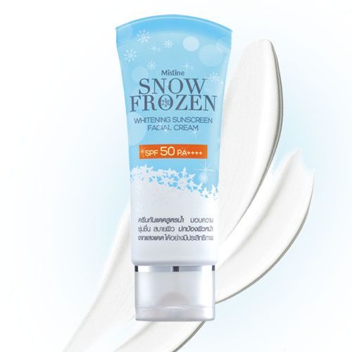 *พร้อมส่ง* Mistine SNOW FROZEN Whitening Sunscreen SPF50 PA++++ กันแดดเกล็ดหิมะ มิสทีน สโนว์ โฟรเซน เย็นสดชื่นสบายผิวแม้เมื่อยามออกแดด