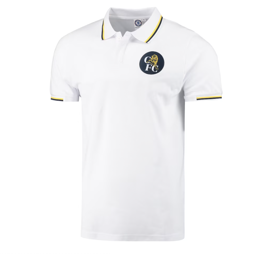 เสื้อโปโลเชลซีย้อนยุค Retro 98 Tipped Polo สีขาวของแท้
