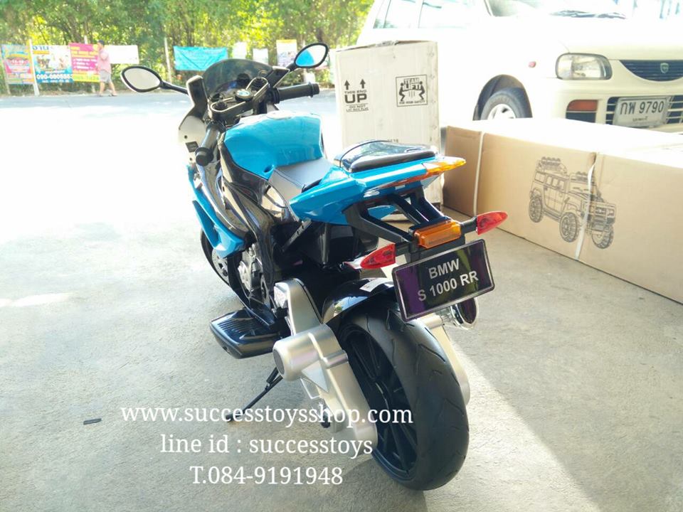 JT528 รถมอเตอร์ไซค์เด็กนั่งไฟฟ้า ซุปเปอร์ไบค์ BMW S1000 งานแท้ (2 มอเตอร์)