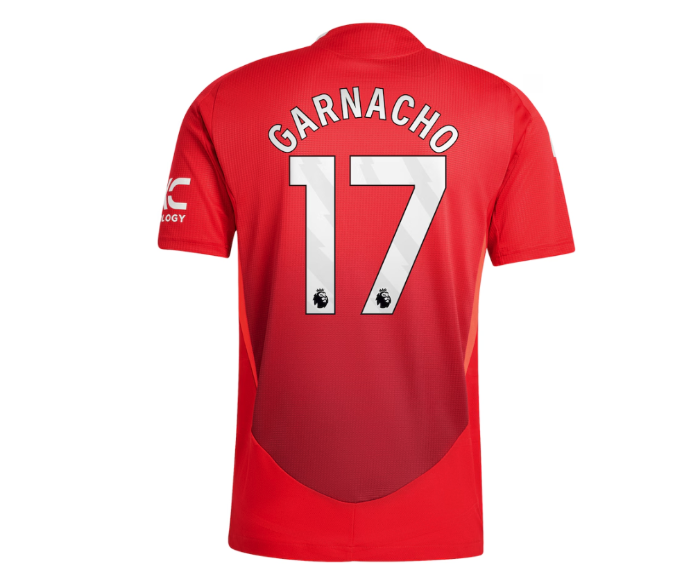 เสื้อแมนเชสเตอร์ ยูไนเต็ด 2024 2025 ทีมเหย้ารุ่นเวอร์ชั่นนักเตะ Garnacho 17 ของแท้