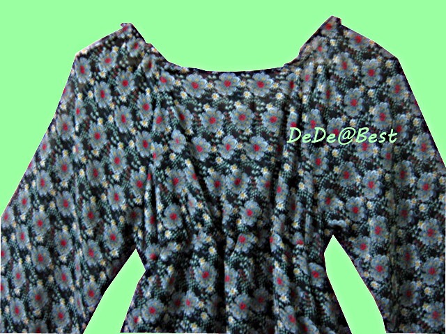 ขายแล้วค่ะ D10:2nd hand dress เดรสผ้าซีฟองลายดอกไม้เทาแดง❤