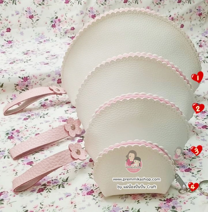กระเป๋าหนัง PVC ชุด 4 ใบ