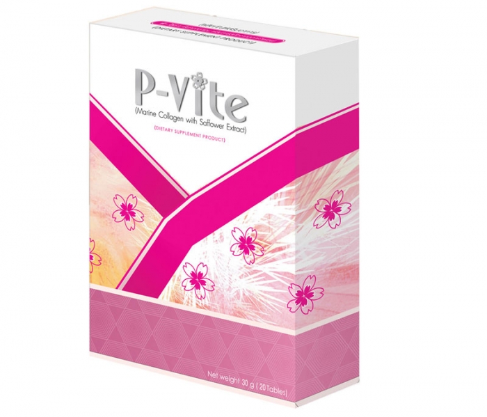 *พร้อมส่ง* P-Vite อาหารเสริมเพิ่มความขาวใสให้ผิว พร้อมกระชับสัดส่วน