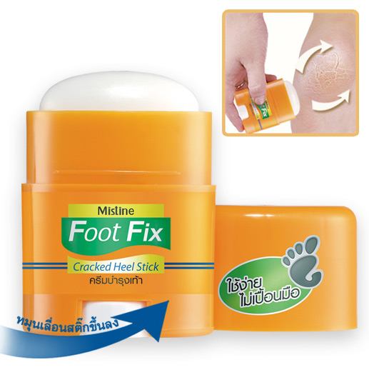 Mistine Foot Fix Cracked Heel Stick ฟุต ฟิกซ์ สติ๊ก บำรุงส้นเท้าเนียนนุ่ม ไร้รอยแตก สะดวกใช้ ไม่เปื้อนมือ