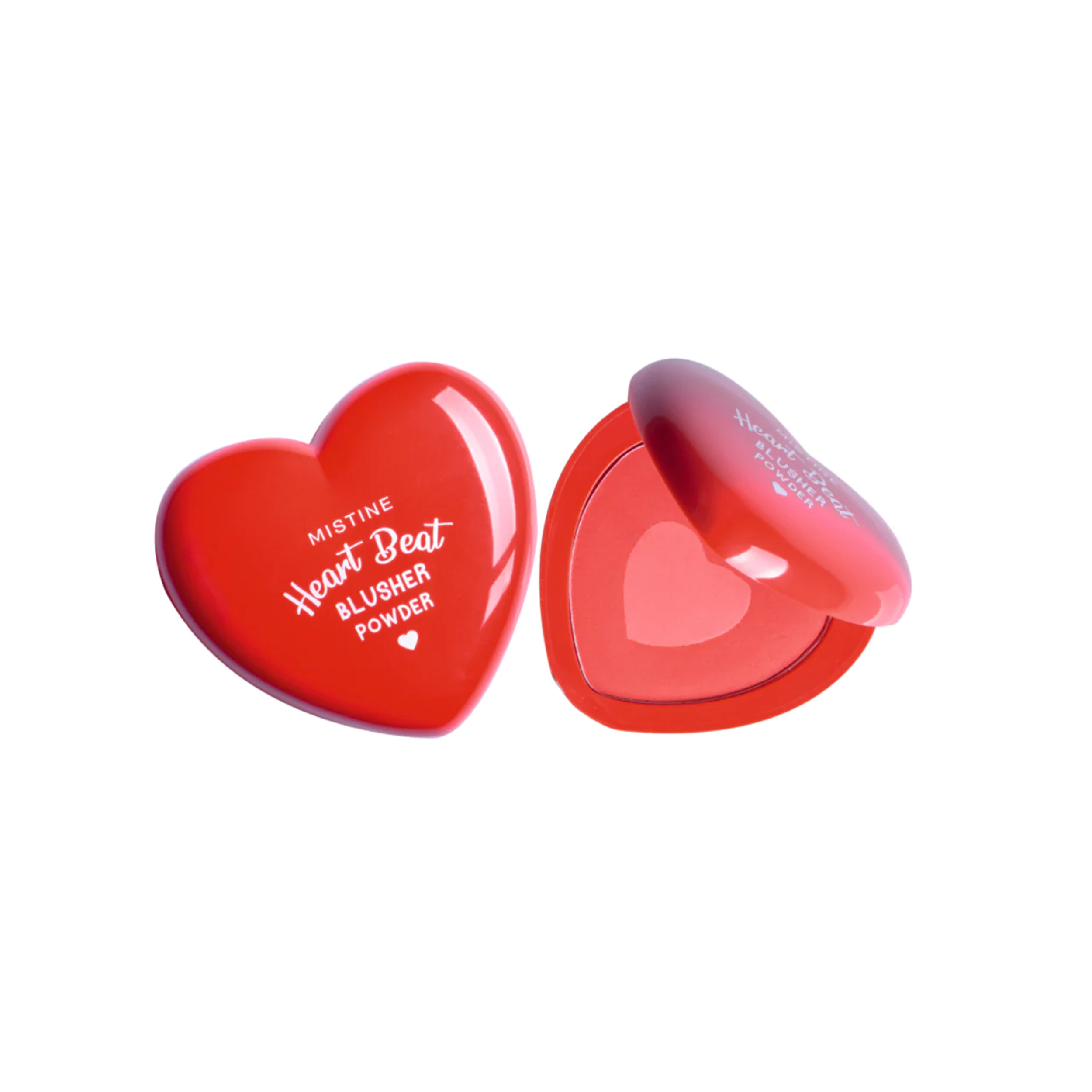 Mistine Heart Beat Blusher Powder บลัชออนรูปหัวใจ เนื้อฝุ่นปัดแก้มสวยใส กด Love รัวๆ มิสทิน ฮาร์ท บีท บลัชเชอร์