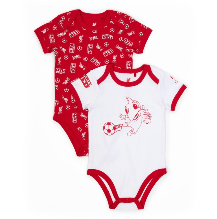 เสื้อเด็กลิเวอร์พูล MMighty Red 2pk Bodysuit ของแท้