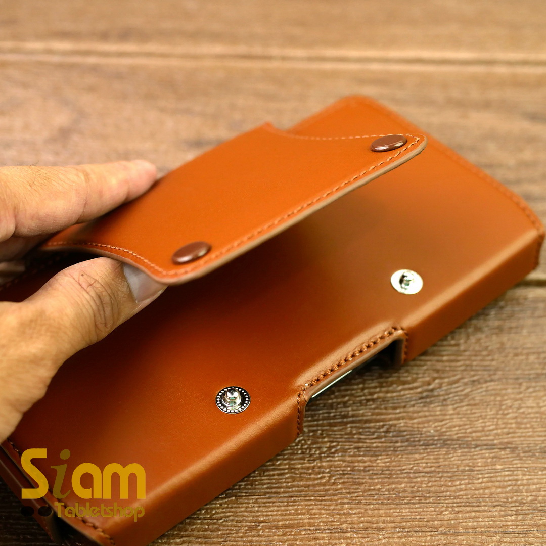 กระเป๋า คาดเอว หนังวัว สำหรับ มือถือ 5.5 - 6.7 นิ้ว สไตล์อิตาลี