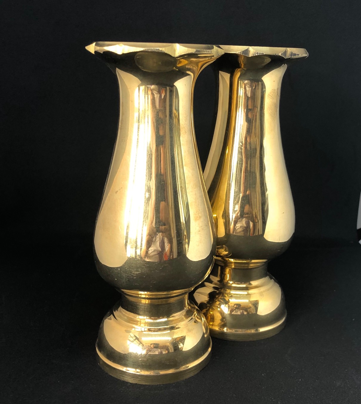 แจกันทองเหลือง 8 นิ้ว