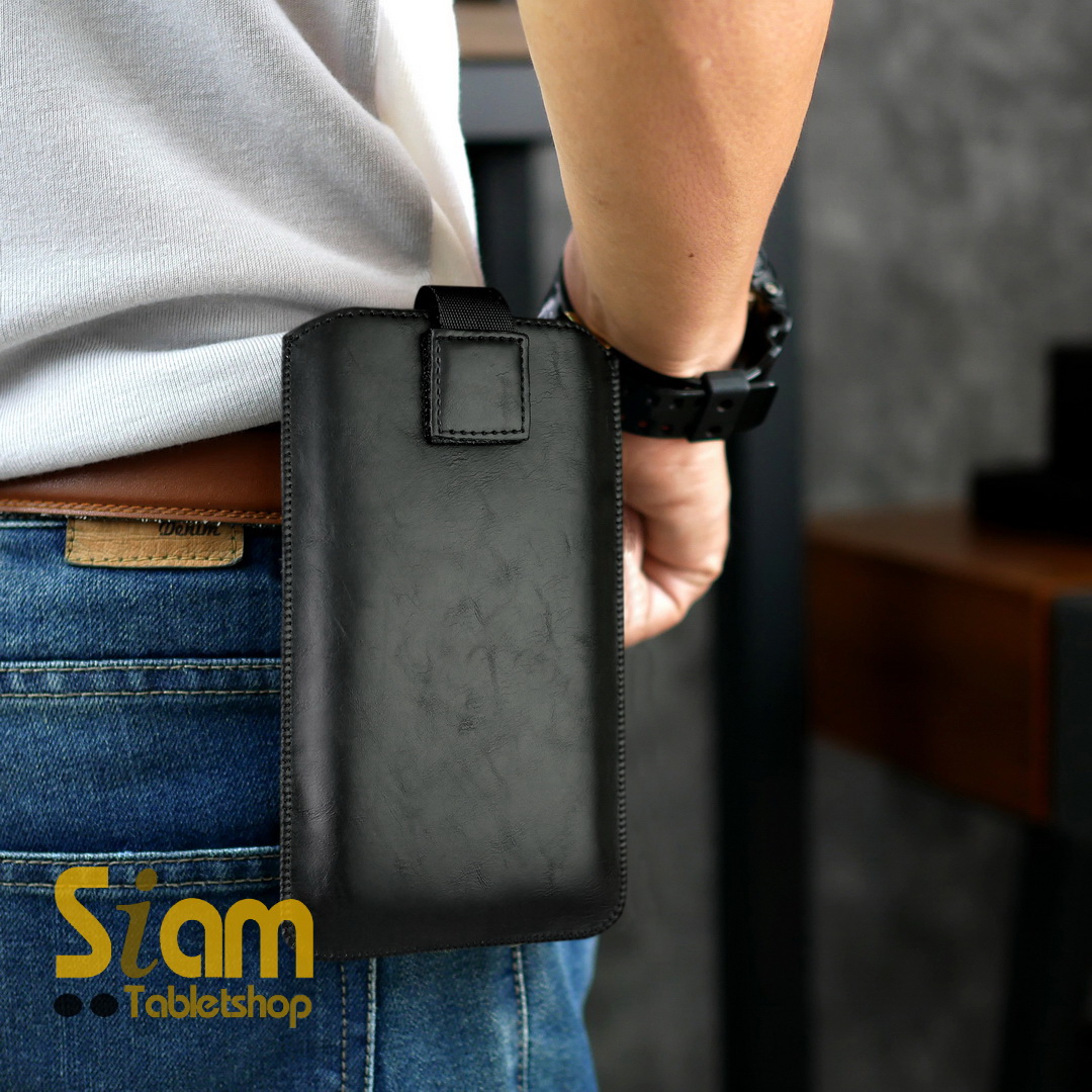 Pull up ซองหนัง กระเป๋า ใส่ มือถือ 4.7-5.2" 5.5 - 6.5 5.7" - 6.7 นิ้ว ร้อยเข็มขัดได้