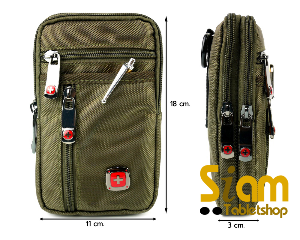 DAKAR กระเป๋าหนังคาดเอว แนวตั้ง ใส่มือถือ (0668)