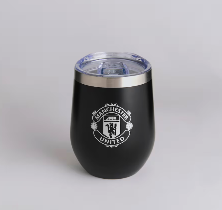 แก้วน้ำถ้วยกาแฟแมนเชสเตอร์ ยูไนเต็ด Metallic Crest Travel Cup ของแท้