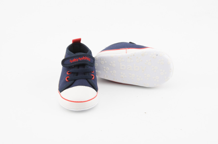 รองเท้าเด็กอ่อน เมจิกเทป รูปฟุตบอล สีกรมท่า