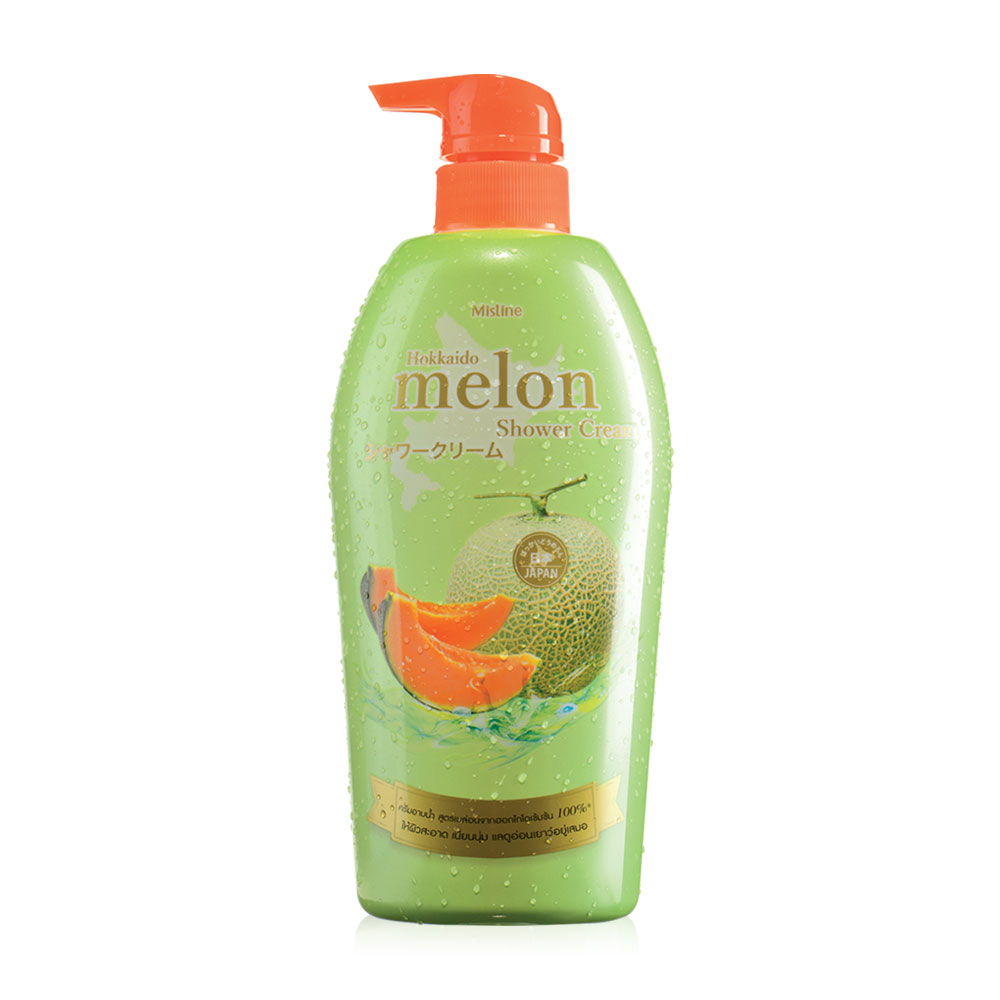 Mistine Hokkaido Melon Shower Cream ครีมอาบน้ำสูตรฮอกไกโดเมลอนเข้มข้น 100% อาบผิวหอม พร้อมบำรุงผิวนุ่มชุ่มชื่น แลดูอ่อนเยาว์