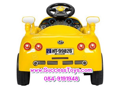 รถแบตเตอรี่เด็กนั่ง รุ่น HT99826 มี 2 สี แดง เหลือง