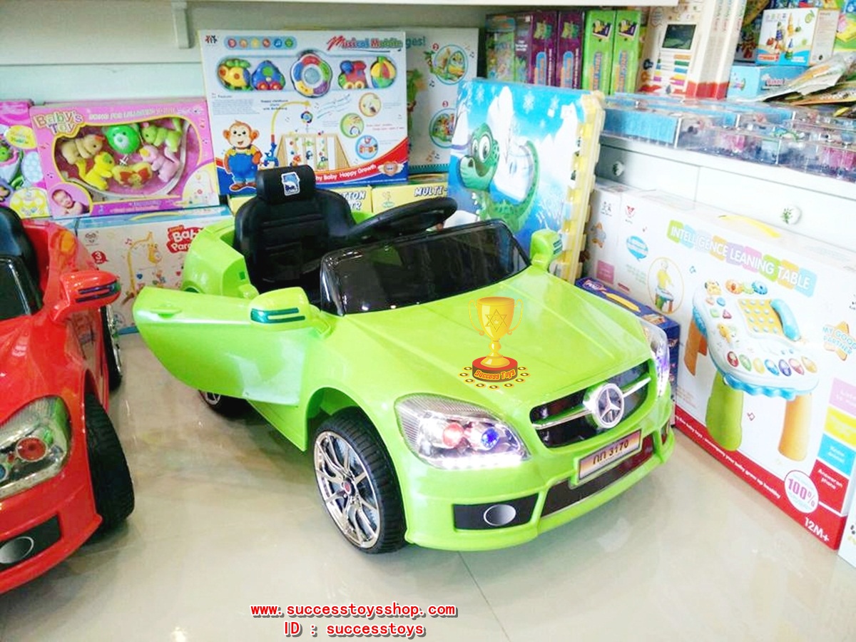 BJ3170Y รถแบตเตอรี่เด็กนั่งไฟฟ้า ยี่ห้อเบนซ์ มี4สี แดง เหลือง เขียว ขาว