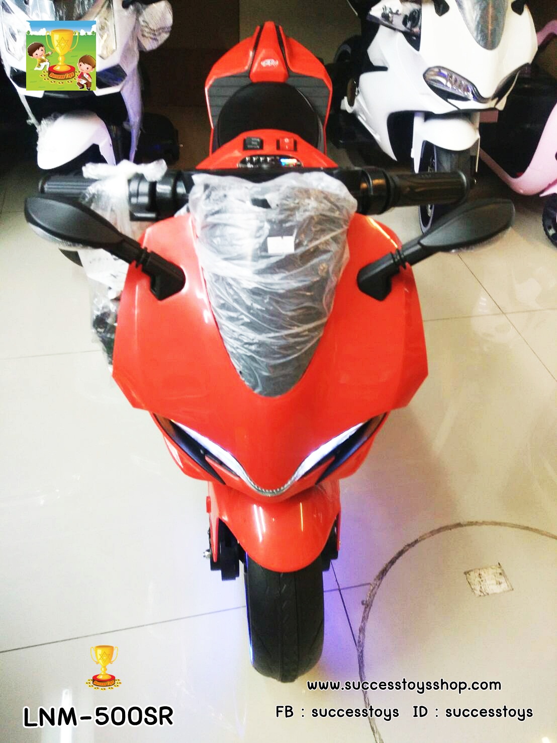 LNM-500SR รถมอเตอร์ไซต์แบตเตอรรี่ ดูคาติ สีแดง