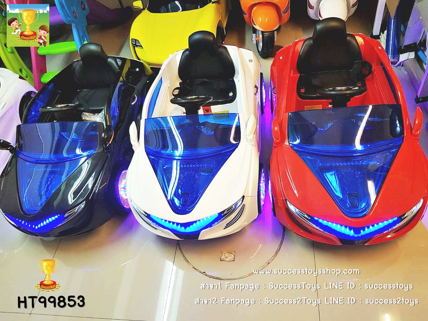 HT99853 รถแบตเตอรี่เด็กนั่งไฟฟ้า ยี่ห้อ BMW V8 มี3สี แดง ขาว ดำ