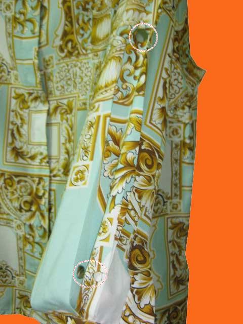 แถมให้คุณดุษณีค่ะ T26:Vintage top เสื้อเชิ้ตวินเทจลายสีฟ้าทอง❤