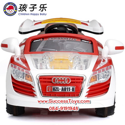 รถแบตเตอรี่เด็กนั่งไฟฟ้า รุ่น LN011-8 รถออดี้โชว์เครื่อง มี 3 สี แดง ฟ้า น้ำตาล