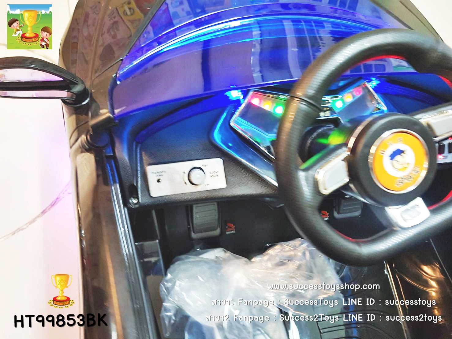 HT99853 รถแบตเตอรี่เด็กนั่งไฟฟ้า ยี่ห้อ BMW V8 มี3สี แดง ขาว ดำ