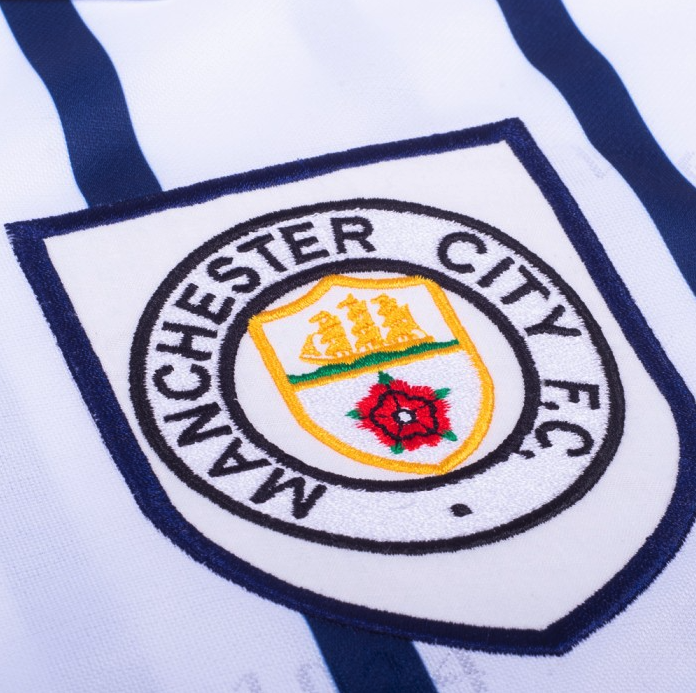 เสื้อเรทโรย้อนยุคแมนเชสเตอร์ ซิตี้ 1993 Away Retro ของแท้