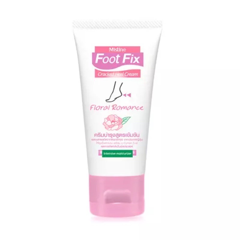 Mistine Foot Fix Cracked Heel Cream Floral Romance ครีมทาเท้าสูตรเข้มข้น ไม่เหนอะหนะ มิสทีน ฟุต ฟิกซ์ ฟลอรัล โรแมนซ์