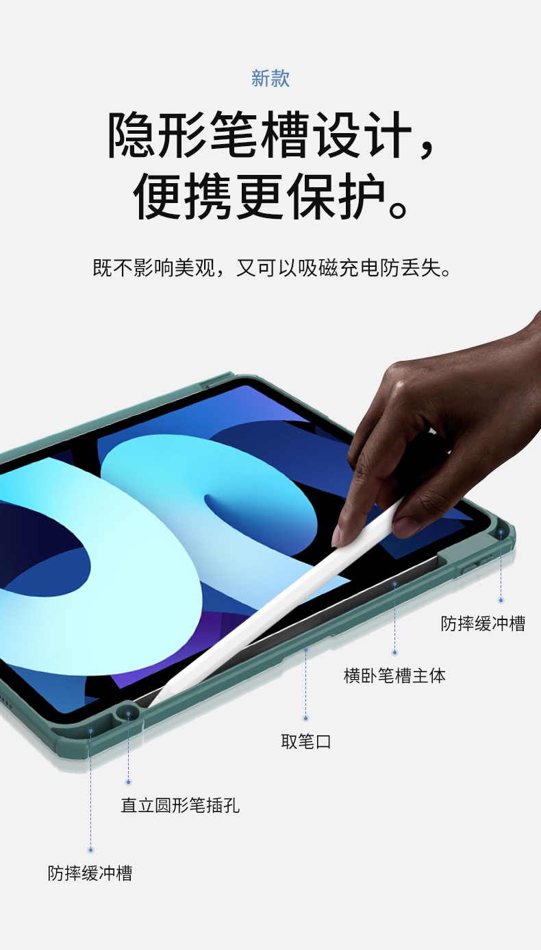 [ งานแท้ ] Mutural เคส iPad Air4 10.9 ไอแพด ขอบกันกระแทก