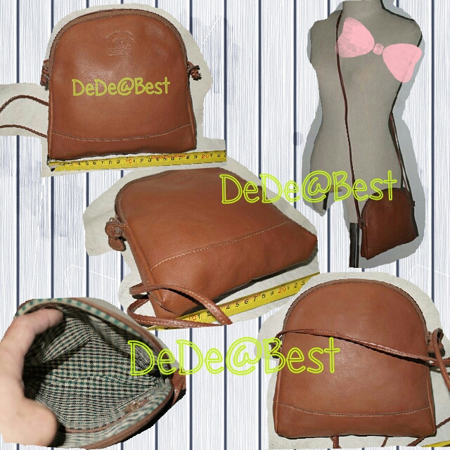 ขายแล้วค่ะ B13:2nd hand leather bag กระเป๋าหนังแท้สะพายข้าง❤