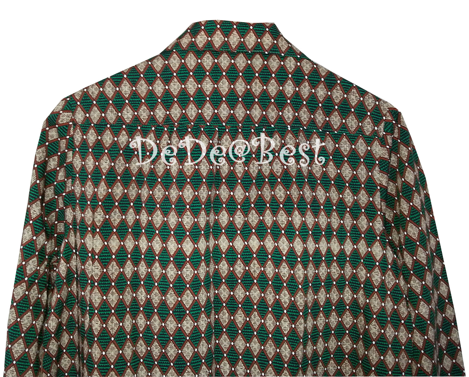 ขายแล้วค่ะD54:Vintage dress เดรสวินเทจลายกราฟฟิคสีเขียวและสีน้ำตาล (Brand Lady Lover ISETAN TOKYO) ! ส่งฟรีค่าาา.. !!❤