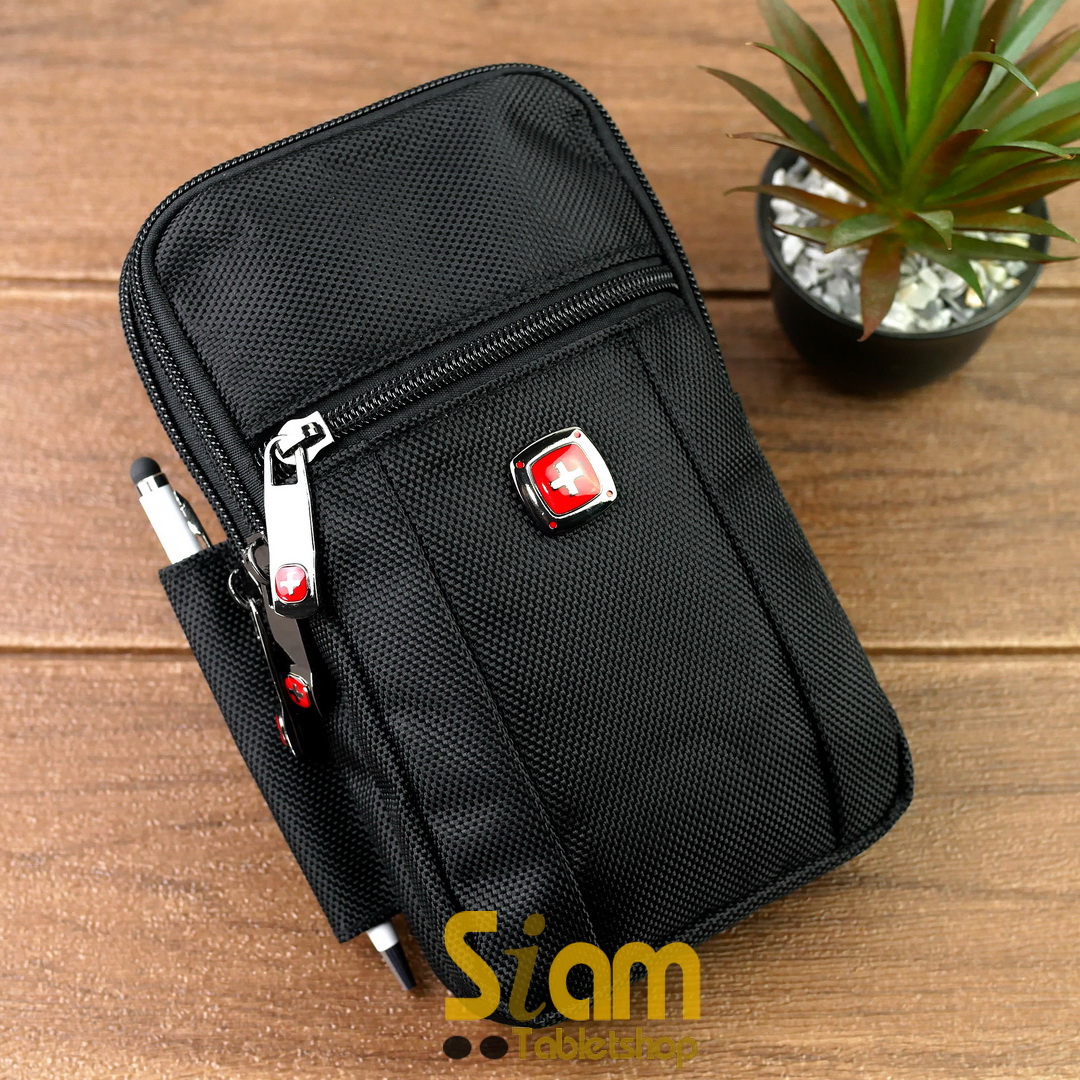 DAKAR กระเป๋าหนังคาดเอว แนวตั้ง ใส่มือถือขนาด 5 - 6.7 นิ้ว (072)