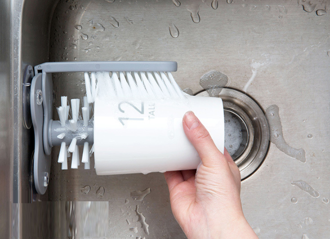 แปรงล้างแก้วน้ำ (ที่ทำความสะอาดแก้ว)