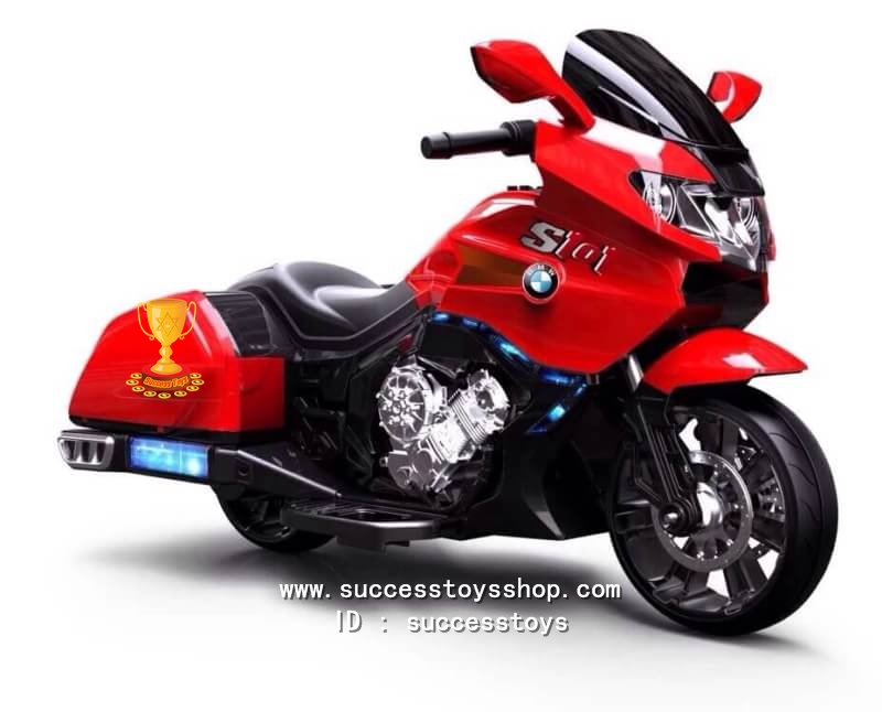รถมอเตอร์ไซด์เด็กนั่งไฟฟ้า ยี่ห้ือ BMW รุ่น LNM1661 ( 2 มอเตอร์) มี 3 สี น้ำเงิน ขาว แดง