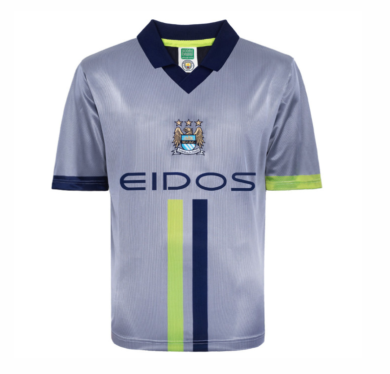 เสื้อเรทโรย้อนยุคแมนเชสเตอร์ ซิตี้ 2000 Away Haaland No 15 ของแท้