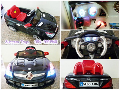 รถแบตเตอรี่เด็กนั่งไฟฟ้า รุ่น QX7999 รถเบนซ์ SL65 มี 2 สี ดำ แดง