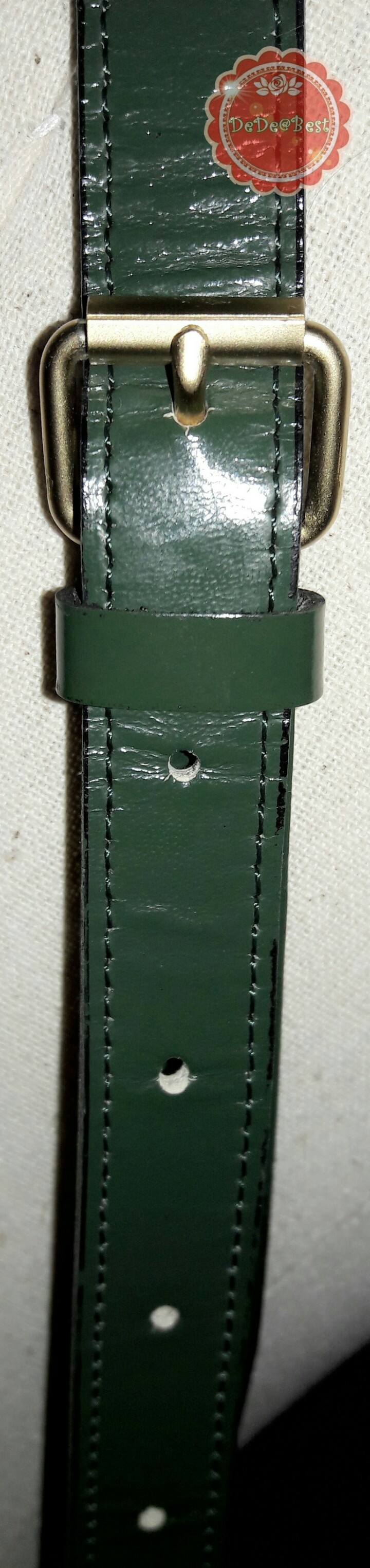 B44:Vintage leather bag กระเป๋าหนังแท้สีเขียวทรงสี่เหลี่ยม/ใส่เอกสาร/สะพาย/ถือ/ถอดสายได้