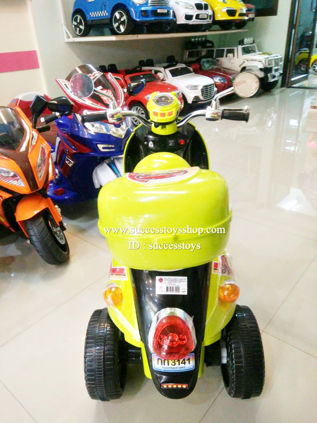 TD3141G รถมอเตอร์ไซค์ฟีโน่ใหญ่ มี 6 สี ชมพู เขียว ส้ม ฟ้า ขาว แดง(สีใหม่)